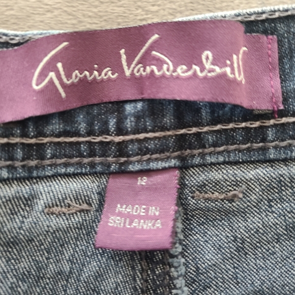 Gloria Vanderbilt Amanda jeans with rhinestones Size 12 - Picture 11 of 11